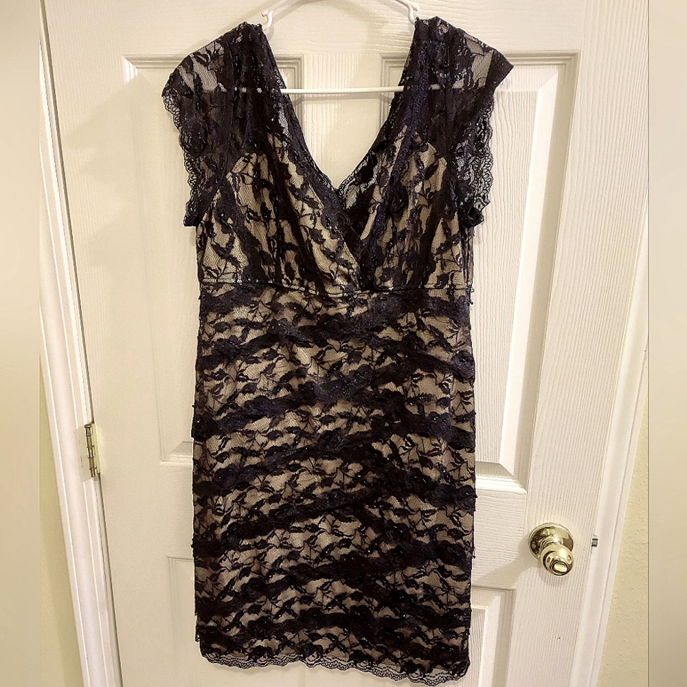 Marina Black Lace Dress
